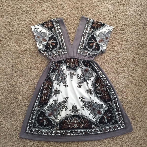 Venus Boho Paisley Print Dress - Picture 5 of 10